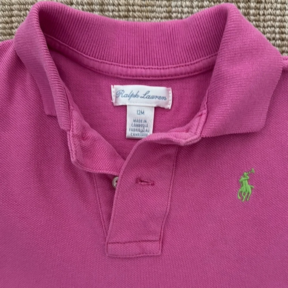 Ralph Lauren Pink Polo Shirt Classic Piqué Knit